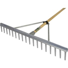 Faithfull FSC Wooden Handle Aluminium Landscape Rake