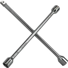 Faithfull Chrome Plated 4 Way Wheel Brace