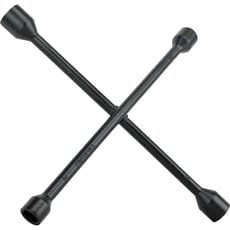 Faithfull Black Powder Coated 4 Way Wheel Brace