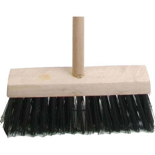 Buy Yard Broom Stiff Bass/Cane With 4 Ft 6" Handle From Only £12.86