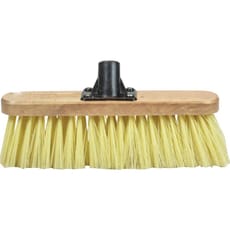 Faithfull Threaded Socket Soft Cream PVC Bristle Broom Head 12"
