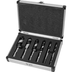 Faithfull 6 Piece Stubby Combination Auger Drill Bit Set