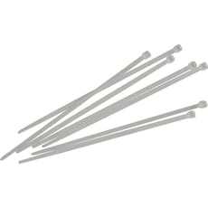 Faithfull Cable Ties White Pack of 100