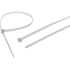 Faithfull Heavy Duty Cable Ties White Pack of 10