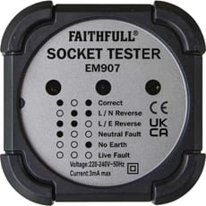 Faithfull EM907 Socket Polarity Tester