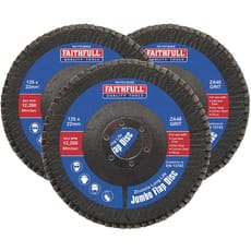 Faithfull Zirconia Abrasive Jumbo Flap Disc