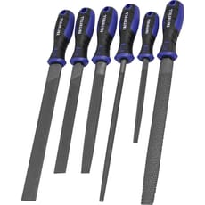 Faithfull 6 Piece File and Rasp Set in Plastic Tool Roll