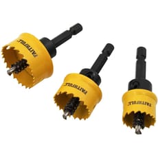 Faithfull 3 Piece Mini Hex Shank Hole Saw Set