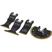 Faithfull 4 Piece OIS Oscillating Multi Tool Multi Purpose Titanium Blade Set 