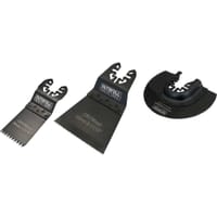 Faithfull 3 Piece OIS Oscillating Multi Tool Blade Set 