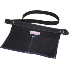 Faithfull Double Pocket Leather Nail Pouch