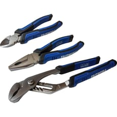 Faithfull 3 Piece Soft Grip Pliers Set
