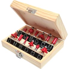 Faithfull 12 Piece 1/4" Router Bit Set