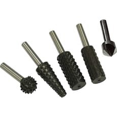 Faithfull 5 Piece Rotary Rasp and Countersink Set