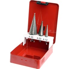 Faithfull 3 Piece HSS Step Drill Bit Set