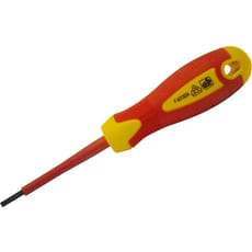 Faithfull VDE Insulated Soft Grip Slotted Screwdriver