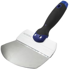 Faithfull Soft Grip Curved Stainless Steel Bucket Trowel