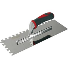 Faithfull Soft Grip Stainless Steel Notched Trowel