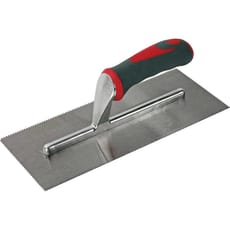 Faithfull V Notched Adhesive Trowel Soft Grip Handle