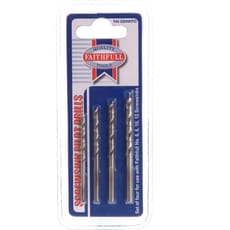 Faithfull Pilot Drill Set for Screwsinks Pack of 4