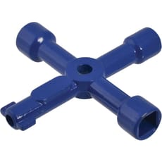 Faithfull 4-Way Services Utility Meter Key