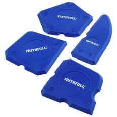 Faithfull 4 Piece Profiling Tool Kit for Caulk and Sealants