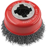 Faithfull X Lock Crimped 0.3mm Steel Wire Cup Brush 