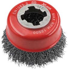 Faithfull X Lock Crimped 0.3mm Steel Wire Cup Brush