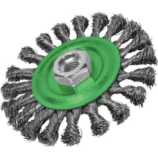 Faithfull Flat Twist Knot 0.35mm Stainless Steel Wire Brush