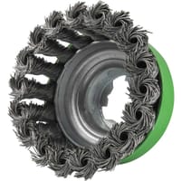 Faithfull X Lock Twist Knot 0.5mm Stainless Steel Wire Cup Brush 