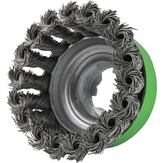 Faithfull X Lock Twist Knot 0.5mm Stainless Steel Wire Cup Brush