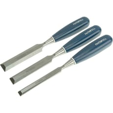 Faithfull 3 Piece Bevel Edge Wood Chisel Set