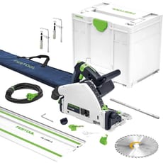 Festool TS55 F EBQ Plunge Cut Circular Saw and Guide Rail Accessory Kit