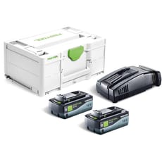 Festool 18v SYS Energy Set 2 x HighPower Batteries 8ah and Charger Kit