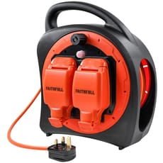 Faithfull Power Plus 2 Socket Outdoor Cable Extension Reel