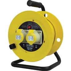 Faithfull 2 Socket Cable Extension Reel 110v