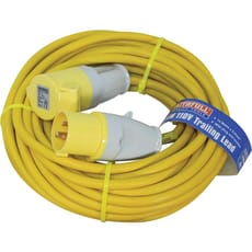 Faithfull Trailing Lead 16 Amp 2.5mm Cable 110 Volt