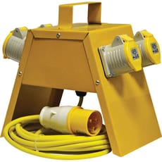 Faithfull Site Distribution Box 4 Way 110v