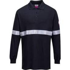 Modaflame Mens Anti Static Flame Resistant Long Sleeve Polo Shirt