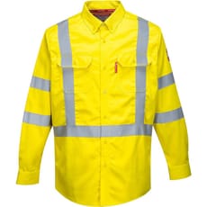 BizFlame Mens 88/12 Flame Resistant Hi Vis Shirt