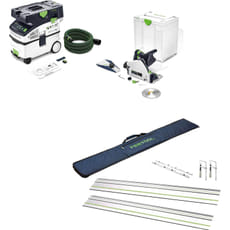 Festool TSC 55 Cordless Plunge Saw and M Class Extractor Kit