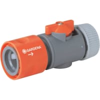 Gardena ORIGINAL Hose Pipe Connector with Control Valve 