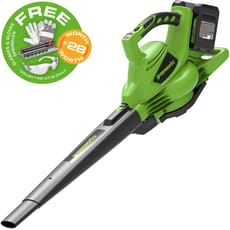 Greenworks GD24X2BV 48v Cordless Leaf Blower and Vacuum