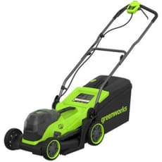Greenworks MO24L411 24v Cordless Brushless Rotary Lawnmower 330mm 