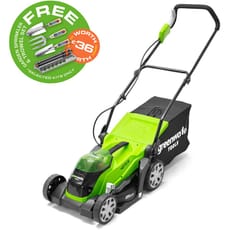 Greenworks G40LM35 40v Cordless Rotary Lawnmower 350mm