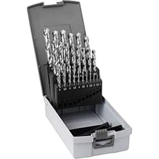 Guhring No 12 25 Piece HSCO Bright 1.0 -13mm By 0.5mm Drill Set