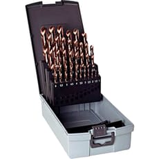 Guhring No 1083 19 Piece AeroX Cobolt M42 1.0 -10mm By 0.5mm Drill Set