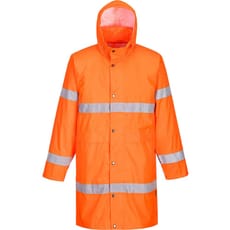 Portwest Hi Vis Long Rain Coat