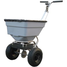 Handy THSS100 Stainless Steel Push Feed, Grass and Salt Broadcast Spreader