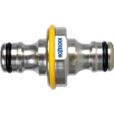 Hozelock Pro Metal Double Ended Male Hose Pipe Connector